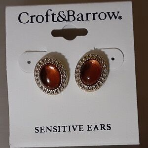 Croft & Barrow Sensitive Ears Gold Earrings